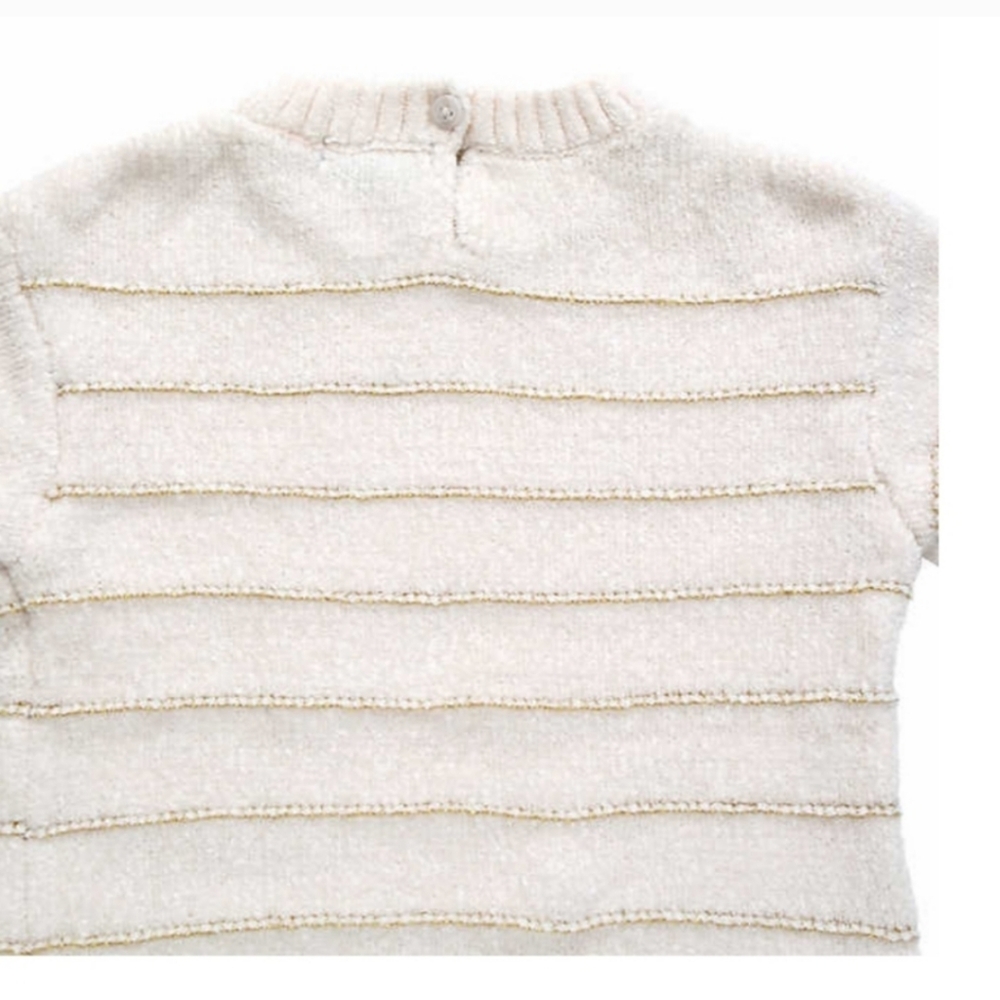 DKNY Kids' 2-piece Chenille Set White Sweater - Picture 5 of 5
